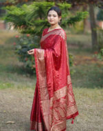 জাপানি সিল্ক শাড়ি (ব্লাউজ পিসসহ) - Image 3