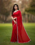 প্রিমিয়াম সফট জর্জেট শাড়ি - Image 5