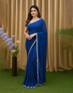 প্রিমিয়াম সফট জর্জেট শাড়ি - Image 4
