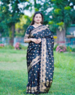 জাপানি সিল্ক শাড়ি (ব্লাউজ পিসসহ) - Image 4
